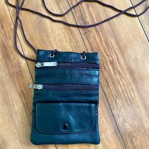 faux leather passport carrier/wallet